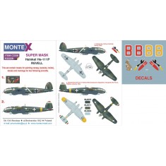 1/32 He 111P Paint Mask Vol.2 for Revell (Canopy Masks + Insignia Masks + Decals)