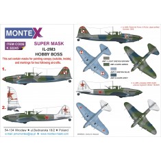 1/32 IL-2M3 Sturmovik Paint Mask Vol.2 for HobbyBoss kit