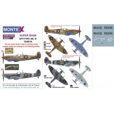 1/32 Spitfire Mk.IX Paint Mask for Tamiya kit (Canopy Masks + Insignia Masks + Decals)