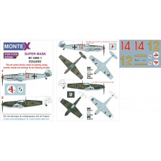 1/32 Messerschmitt Bf 109E-1 Paint Mask for Eduard (Insignia&Canopy Masks + Decals)