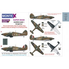 1/32 Hurricane I Paint Mask for Fly/Pacific Coast Models (Insignia & Canopy Masks + Decals)