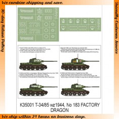 1/35 T-34/85 Paint Mask for Dragon (Insignia Masks + Wheel Mask)