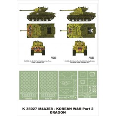 1/35 M4A3E8 Sherman Paint Mask Vol.2 for Dragon (Insignia Masks + Wheel Mask)