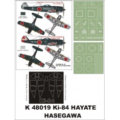 1/48 Nakajima Ki-84 Hayate Paint Mask Vol.1 for Hasegawa (Canopy Masks + Insignia Masks)