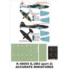 1/48 IL-2M3 Sturmovik Canopy Masks + Insignia Masks Vol.2 for Accurate Miniatures