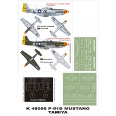 1/48 P-51D Mustang Paint Mask Vol.3 for Tamiya (Canopy Masks + Insignia Masks)