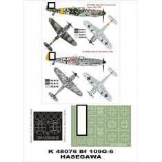 1/48 Messerschmitt Bf 109G-6 Paint Mask Vol.1 for Hasegawa (Canopy Masks + Insignia Masks)