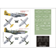 1/48 P-51D Mustang Paint Mask Vol.6 for Tamiya (Canopy Masks + Insignia Masks)