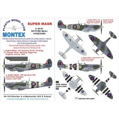 1/48 Spitfire IX Paint Mask for Hasegawa (Canopy Masks + Insignia Masks + Decals)