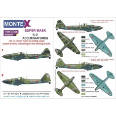 1/48 Ilyushin IL-2 Sturmovik Paint Mask for Accurate Miniatures kit