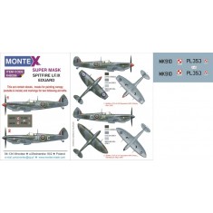 1/48 Spitfire LF IX Paint Mask for Eduard Models (Insignia & Canopy Masks + Decals)