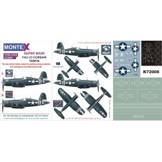 1/72 F4U-1D Corsair Paint Mask for Tamiya kit (Canopy Mask + Insignia Mask + Decals)
