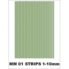 Strips 1mm - 10 mm (1 sheet)