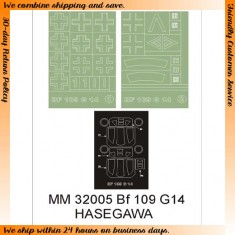 1/32 Me-109 G-14 Paint Mask for Hasegawa kit (Canopy Masks + Insignia Masks)