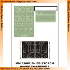 1/32 Fieseler Fi-156C Storch Paint Mask for Revell kit (Canopy Masks + Insignia Masks)
