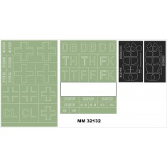 1/32 Heinkel He 219A-2/5/7 UHU Paint Mask Vol.2 for Revell