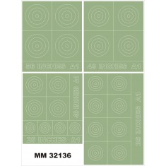 1/32 RAF Roundels Type A1 Paint Mask