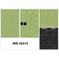 1/32 Messerschmitt Bf 109K-4 Canopy and Insignia Masks for Kotare #32009