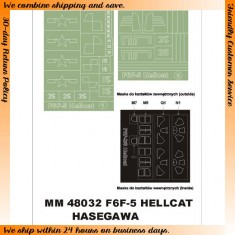 1/48 Grumman F6F-5 Hellcat Paint Mask for Hasegawa kit (Canopy Masks + Insignia Masks)