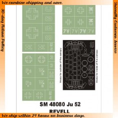 1/48 Junkers Ju 52 Paint Mask for Revell kit (Canopy Masks + Insignia Masks)