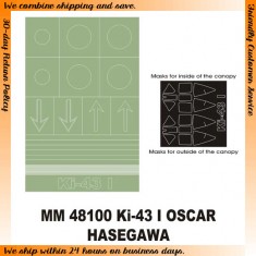 1/48 Nakajima Ki-43-I Hayabusa Paint Mask for Hasegawa kit (Canopy Masks + Insignia Masks)