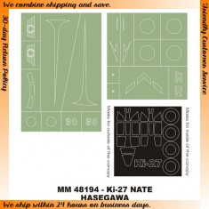 1/48 Nakajima Ki-27 Nate Paint Mask for Hasegawa kit (Canopy Masks + Insignia Masks)