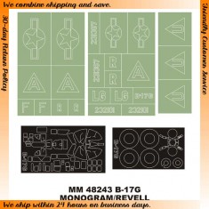 1/48 Boeing B-17G Flying Fortress Paint Mask for Monogram kit (Canopy Mask+Insignia Mask)