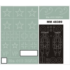 1/48 Messerschmitt Me410B-2 Paint Mask for Meng LS-001 kit (Canopy Masks + Insignia Masks)