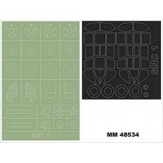 1/48 Curtiss-Wright SNC-1 Falcon Masking for Dora Wings kits #48041