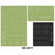 1/48 MS 406 Canopy and Insignia Masking for Dora Wings Kit Dw48031