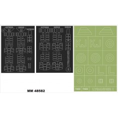 1/48 Westland Lysander I Canopy and Insignia Masking for Airfix Kit A 7116