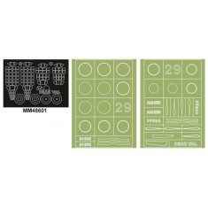 1/48 WWII Japanese Aichi D3A2 Val Canopy and Insignia Masks for Wingsy Kits