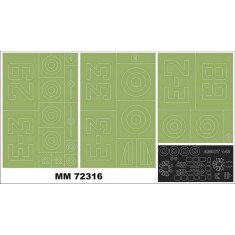 1/72 Amiot 143 Paint Masks for Heller Kit #80390 (Canopy + Insignia Masks)