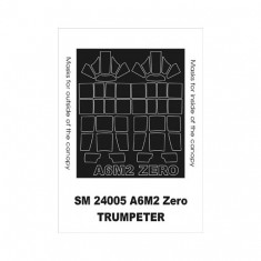 1/24 A6M2 Zero Paint Mask for Trumpeter kit (outside-inside)