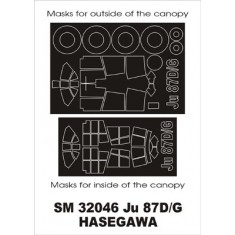 1/32 Ju-87D/G Paint Mask for Hasegawa kit (outside-inside)