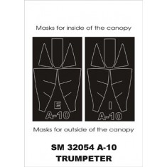 1/32 A-10 Thunderbolt Paint Mask for Trumpeter kit (outside-inside)
