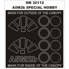 1/32 A5M2b Claude Paint Mask for Special Hobby kit (outside-inside)