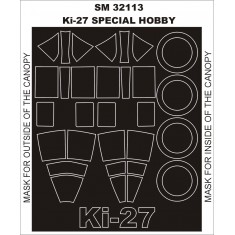 1/32 Ki-27 NATE Paint Mask for Special Hobby kit (outside-inside)
