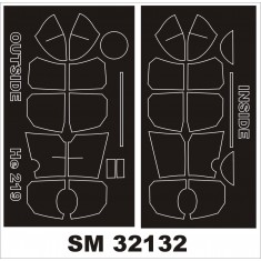 1/32 Heinkel He 219A-2/5/7 UHU Paint Mask Vol.1 for Revell