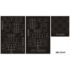 1/32 Junkers Ju88A-4 Paint Mask for Revell #03988 kit (outside-inside)