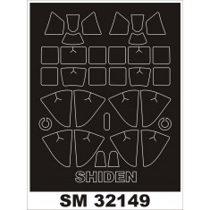 1/32 Kawanishi N1K2-J Shiden-Kai Paint Mask for Hasegawa ST33 kit (outside-inside)