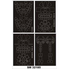 1/32 Consolidated B-24D Liberator Paint Masks for Hobby Boss kits (4 sheets)