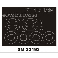 1/32 Boeing PT-17/N2S-3 Stearman Paint Masking for ICM kits (outside-inside)