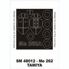 1/48 Messerschmitt Me-262A-1a Paint Mask for Tamiya kit (outside-inside)