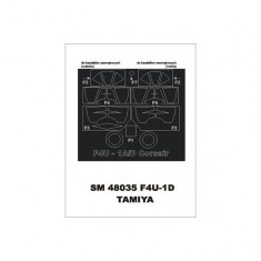 1/48 F4U-1D Paint Mask for Tamiya kit (outside-inside)