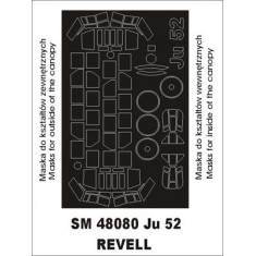 1/48 Ju-52/3m Paint Mask for Revell kit (outside-inside)