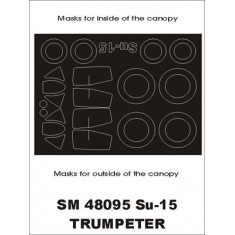 1/48 Su-15 Paint Mask for Trumpeter kit (outside-inside)