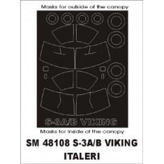 1/48 Lockheed S-3 Viking Paint Mask for Italeri kit (outside-inside)