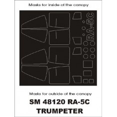 1/48 RA-5C Vigilante Paint Mask for Trumpeter kit (outside canopy mask)