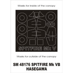 1/48 Spitfire Mk.VB Paint Mask for Hasegawa kit (outside)